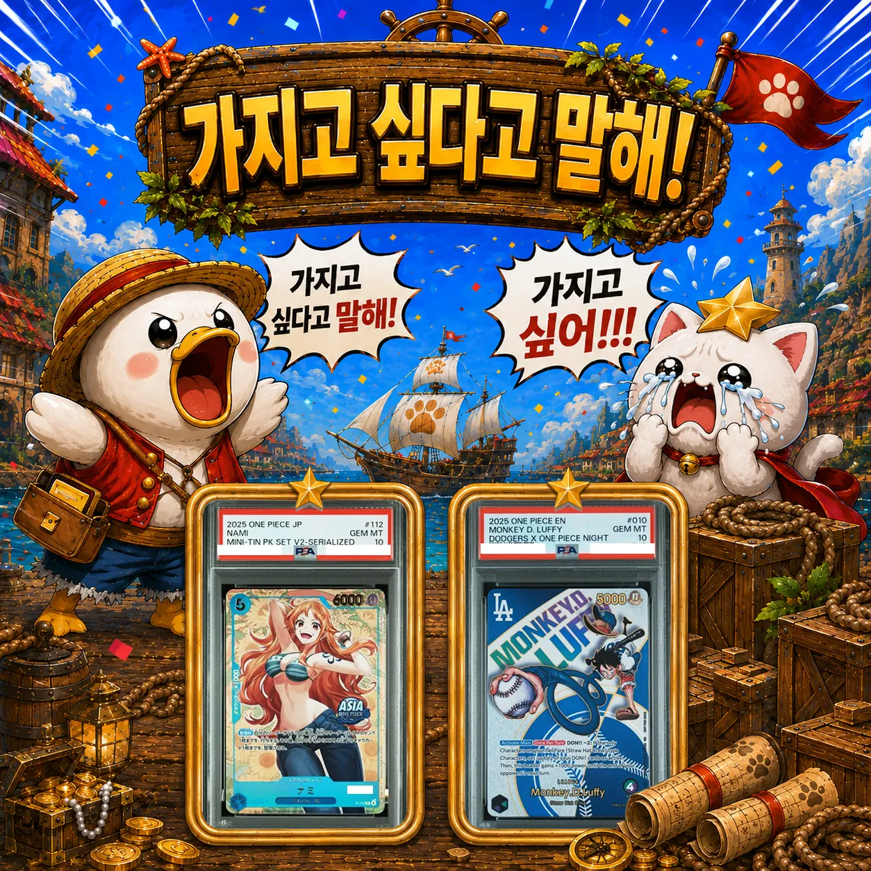 가지고 싶다고 말해!